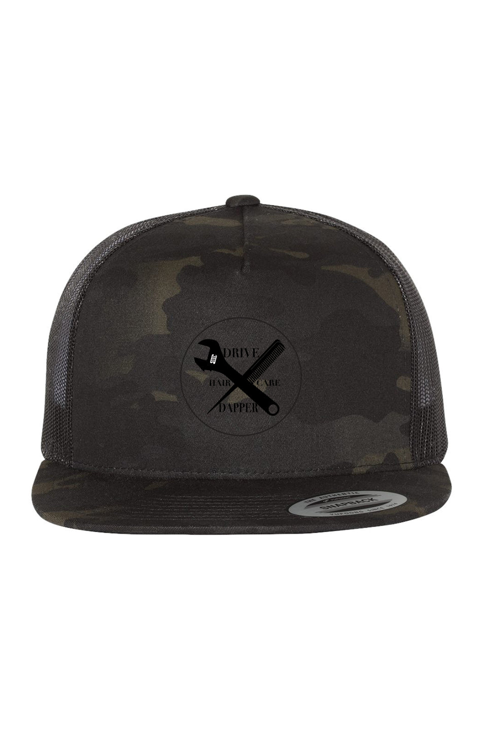 Wrench and Comb Black Camo Snapback