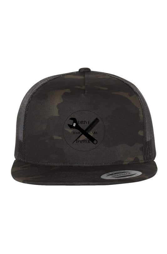 Wrench and Comb Black Camo Snapback